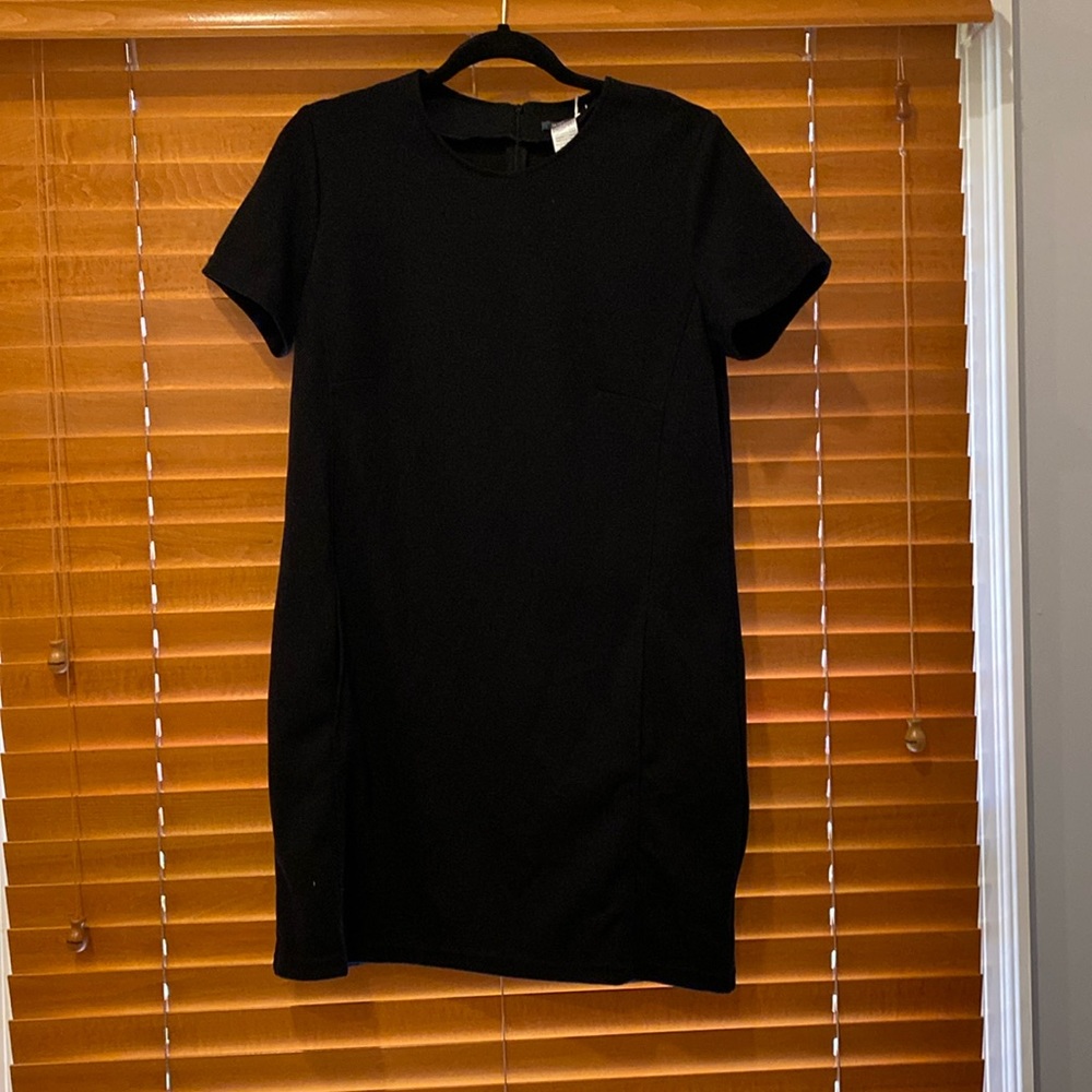 La Redoute Creation France Black Dress with pockets size 10 NWT